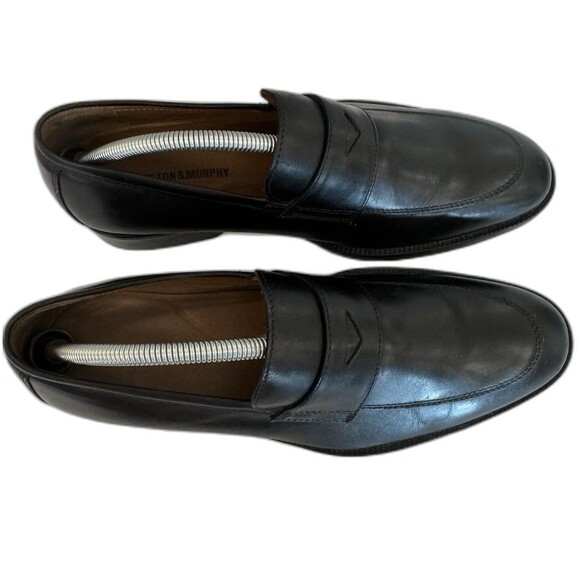 Johnston & Murphy Black‎ Leather Penny Loafer  Men 8.5 M Slip On Casual Preppy main image 11
